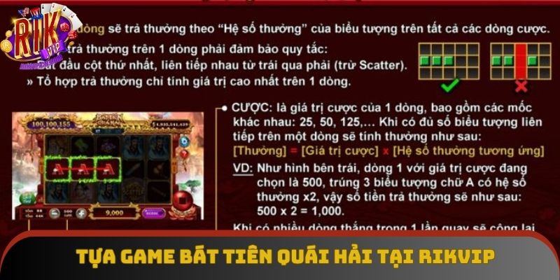 Tựa game bát tiên quái hải tại Rikvip 